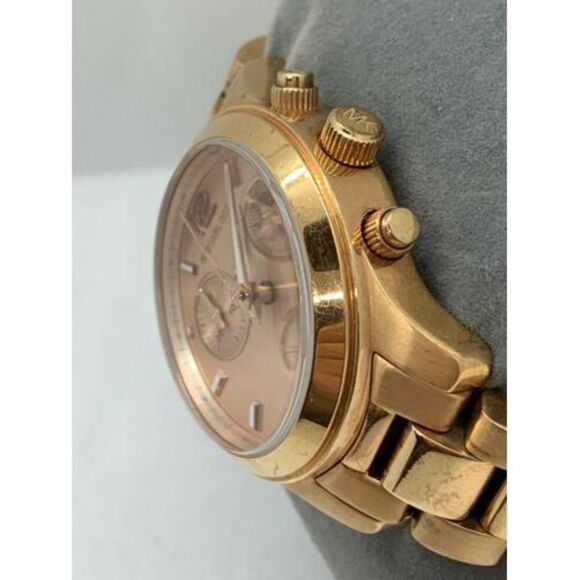 Michael Kors MK5430 Women's Watch Chronograph Rose Gold Stainless Steel D228 - Picture 3 of 9
